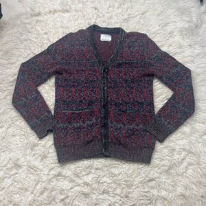 Your Neighbors Urban Outfitters Fair Isle Button Men Grandpa Cardigan Sweater XS